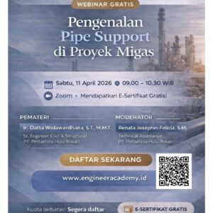 webinar: pengenalan struktur pipe support proyek oil & gas